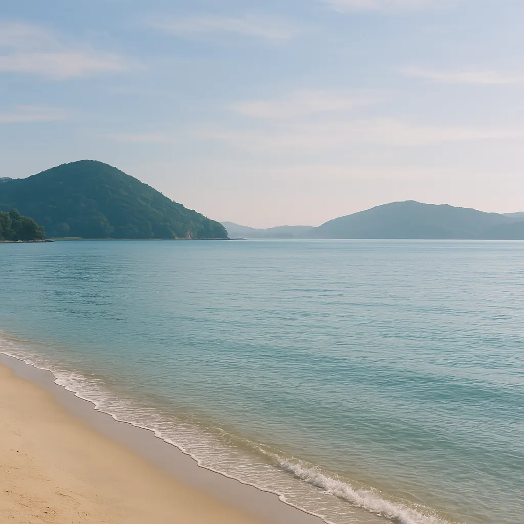 春の穏やかな海